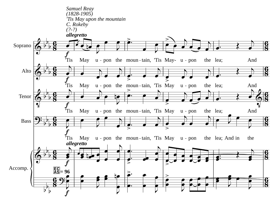 Май на горе (’Tis May upon the mountain)