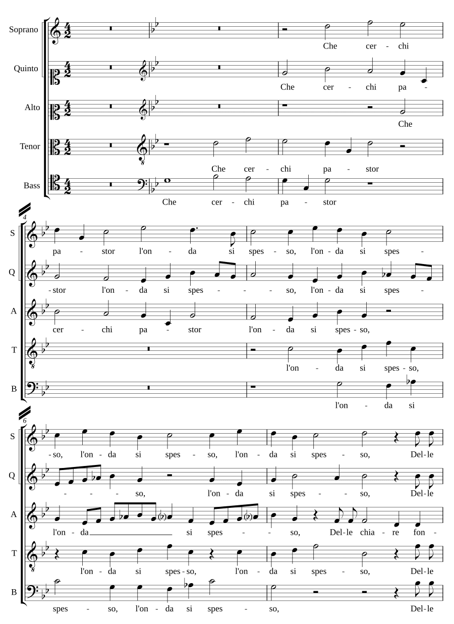 О, какую пастырь ищешь (A che cerchi pastor)