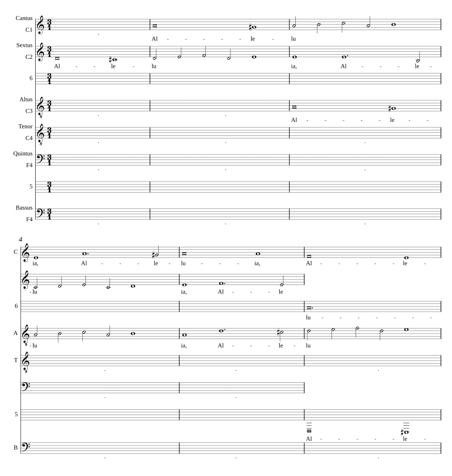 Аллилуйя Haec dies a 6 (Alleluia Haec dies a 6)