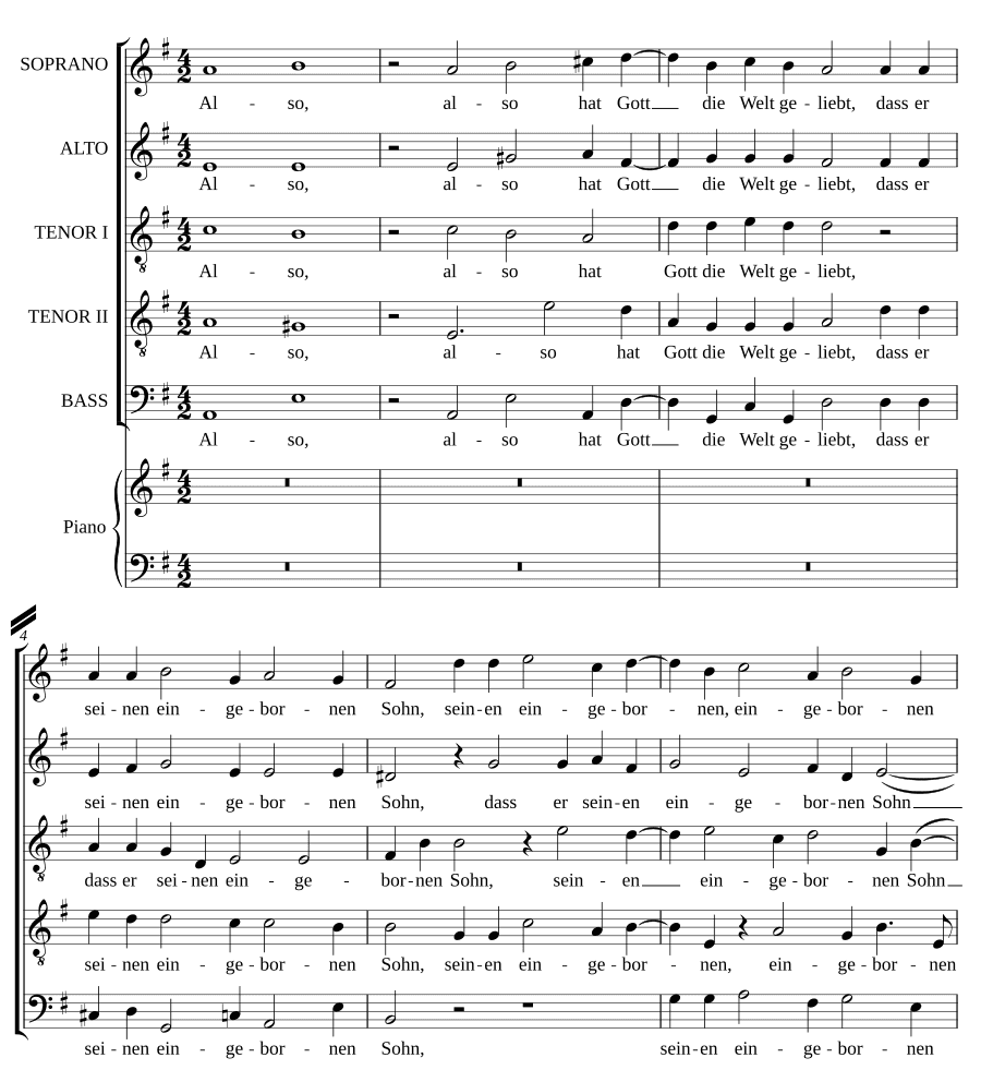 Так возлюбил Бог мир, SWV 380 (Also hat Gott die Welt geliebt, SWV 380)