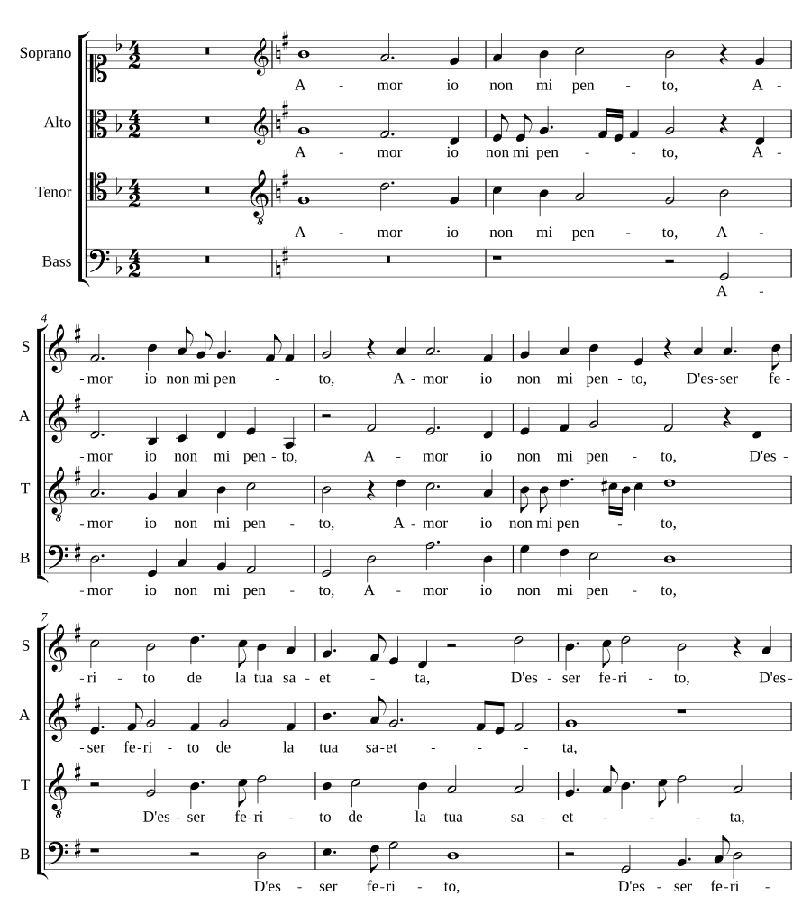 Любовь, я не каюсь (Amor io non mi pento)