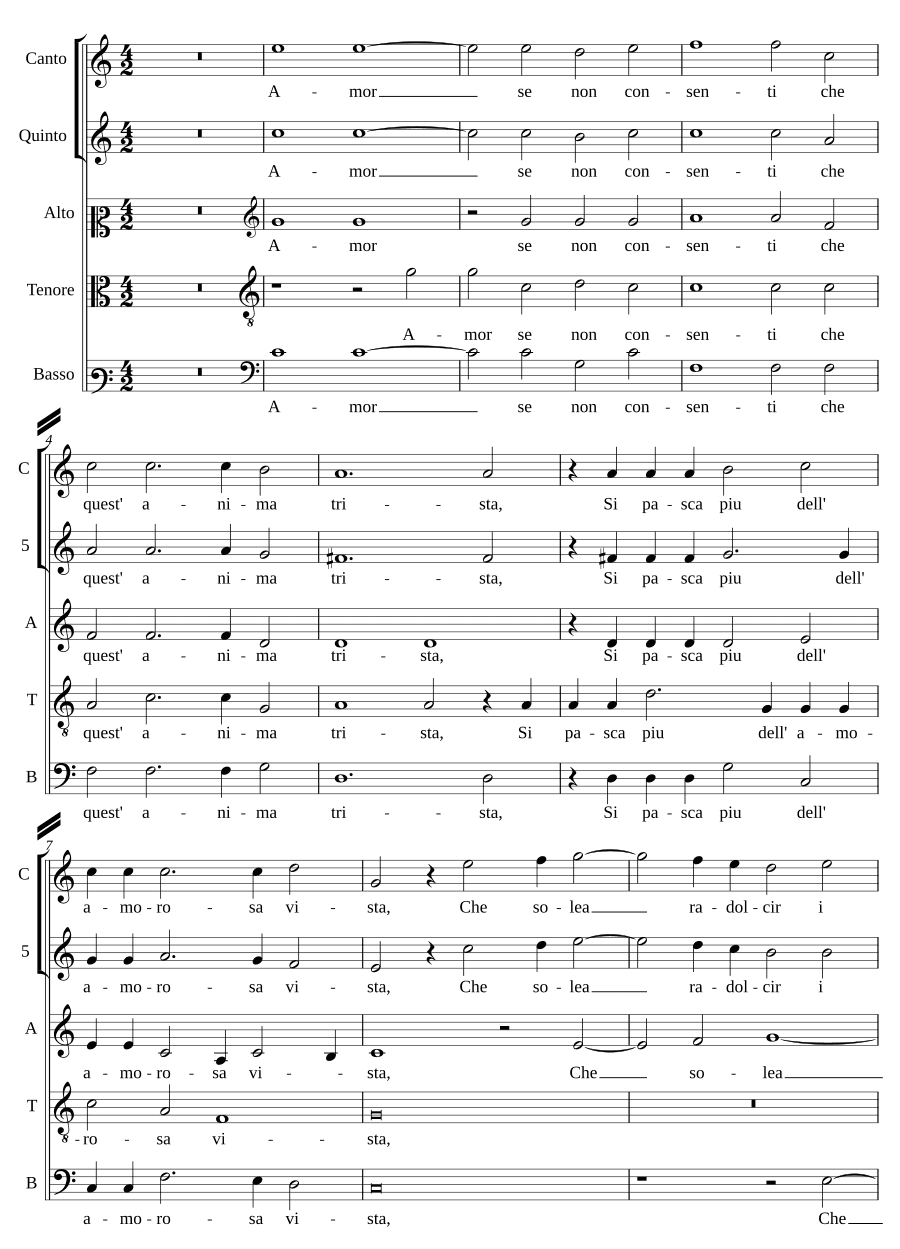 Любовь, если не согласна (Amor se non consenti)