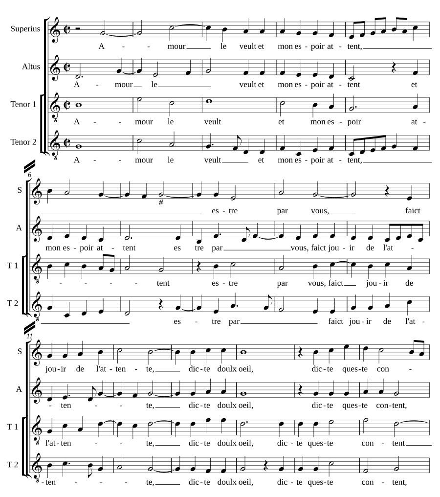 Любовь хочет (Amour le veult)