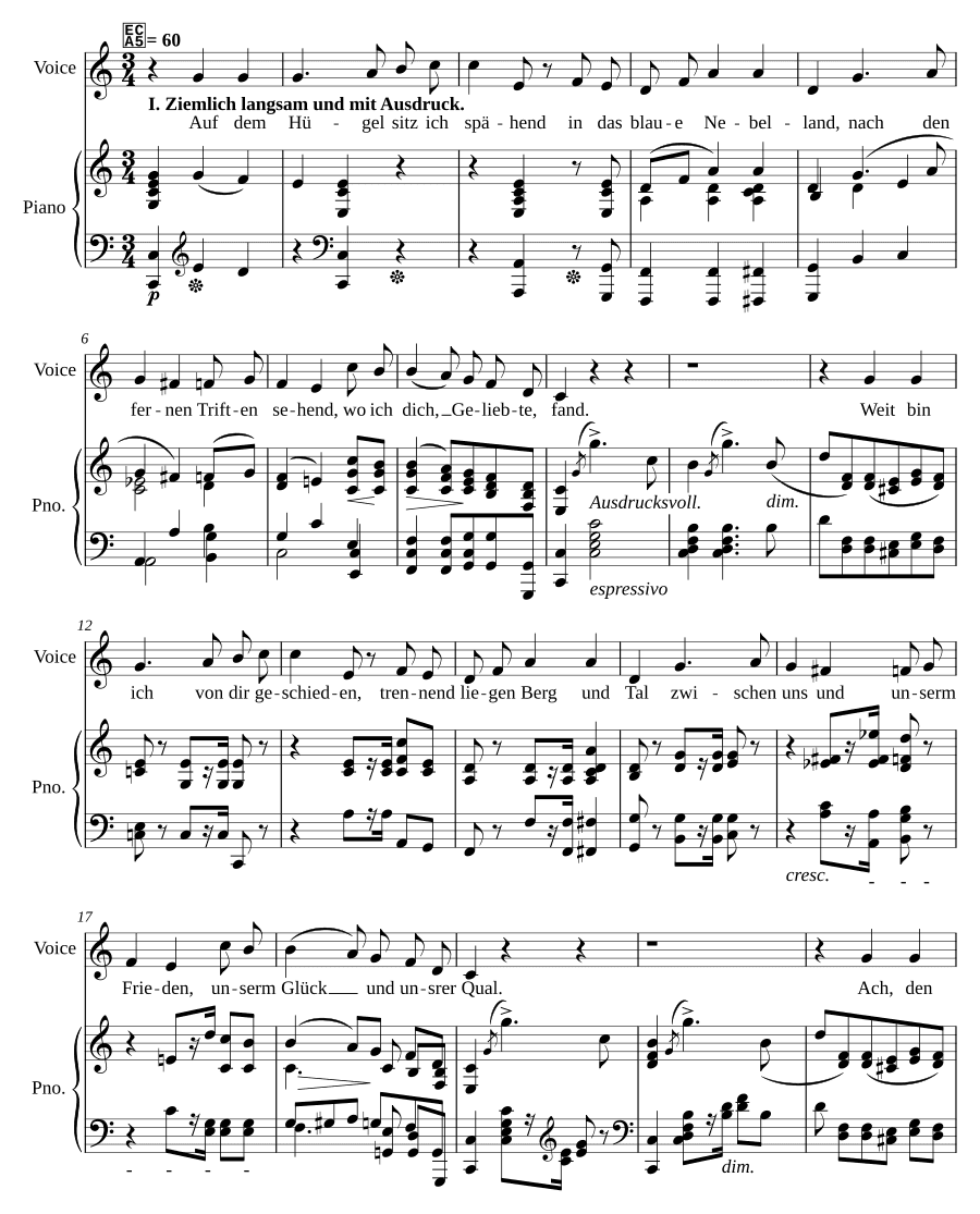 К далёкой возлюбленной, соч. 98 (An die ferne Geliebte, Op. 98)