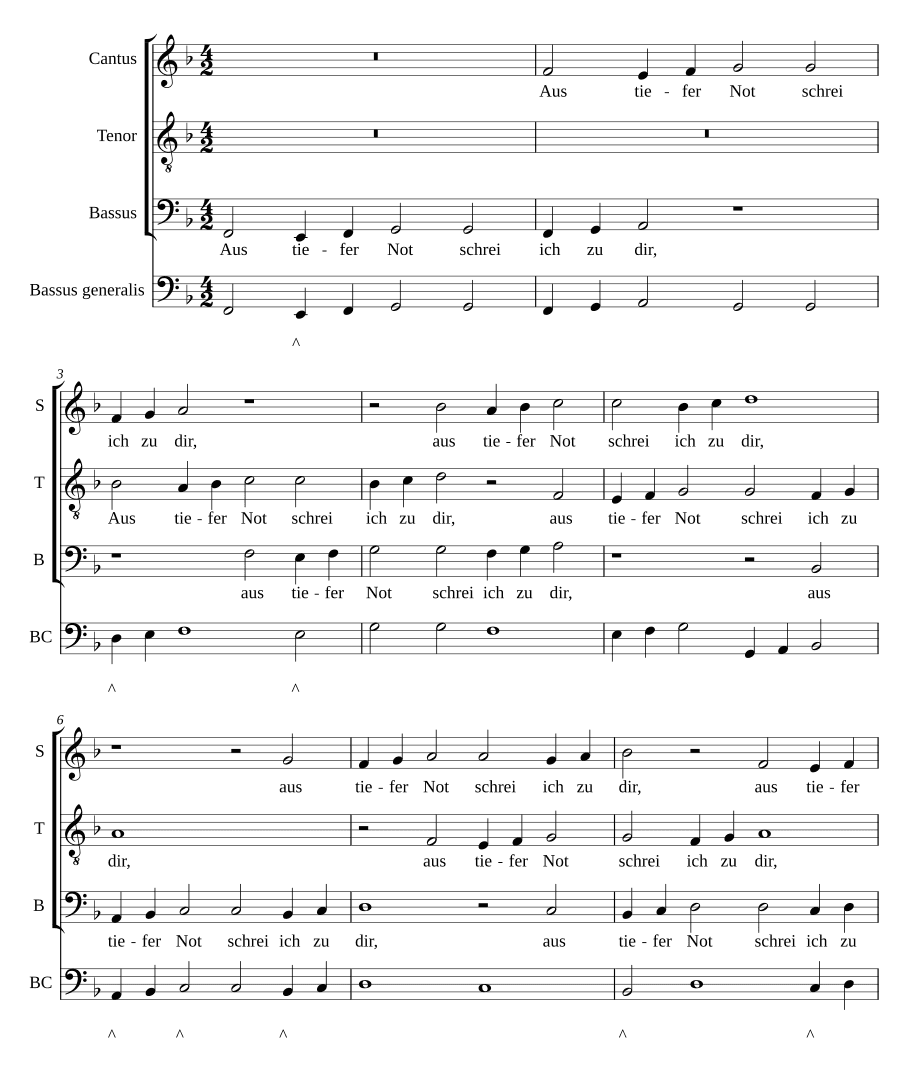 Из глубины взываю к Тебе (Aus tiefer Not schrei ich zu dir)