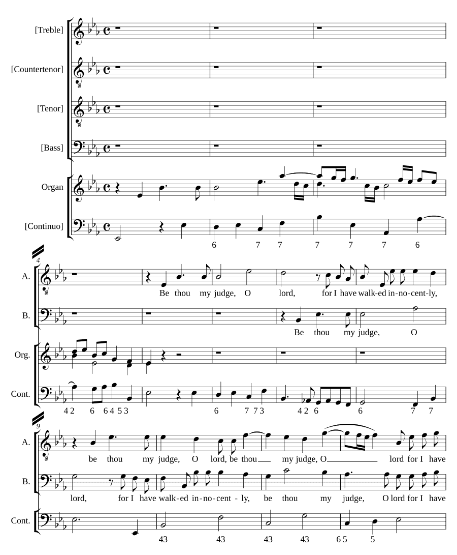 Будь моим судьей, Господи (Be thou my judge, O Lord)