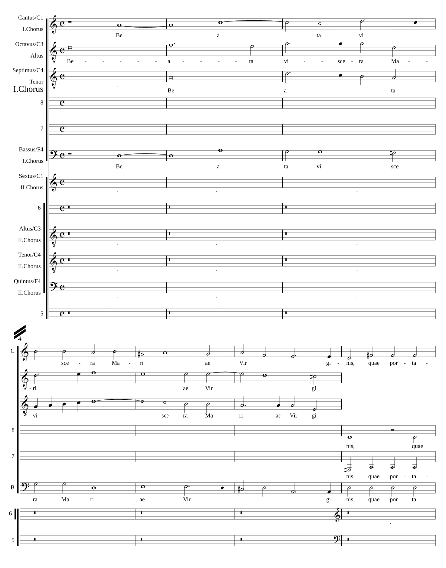 Блаженны чрева (Beata viscera a 8)