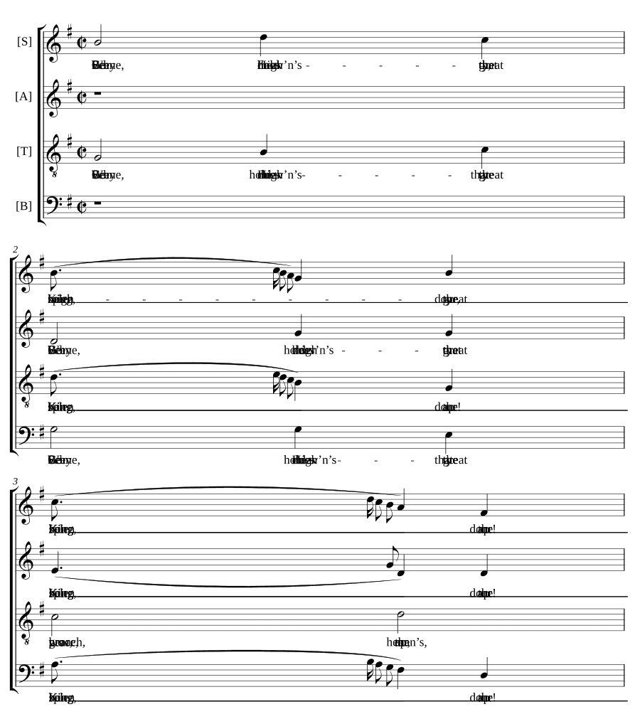 Смотри на это великолепие: слушай крик (Behold that splendour: hear the shout)