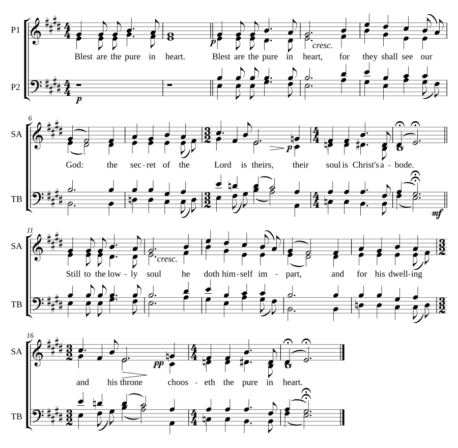 Блаженны чистые сердцем (Blessed are the pure in heart)