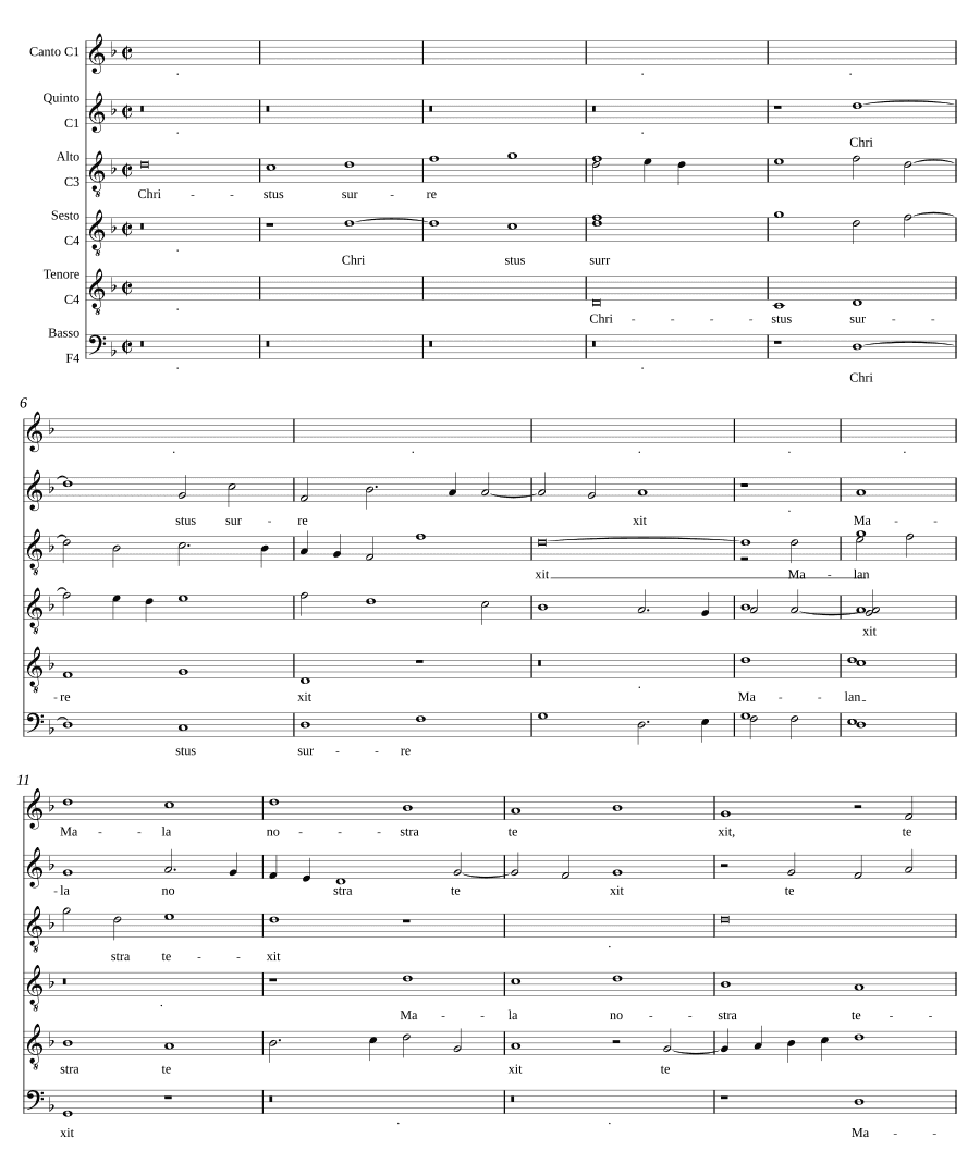 Христос воскрес (Christus surrexit a 6)