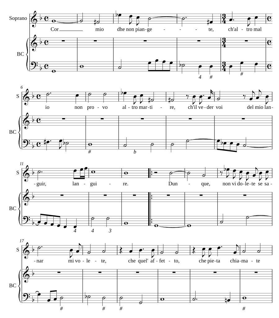 Мое сердце, не плачь (Cor mio dhe non piangete)