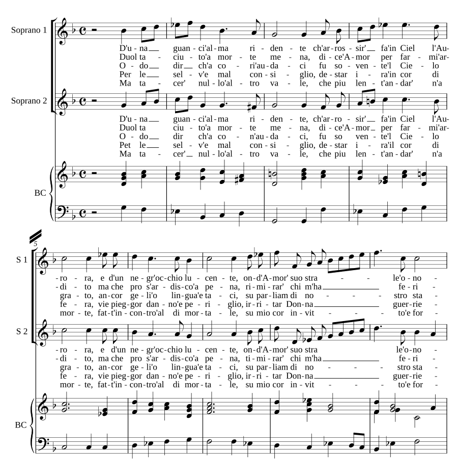 С одной щекой (D'una guancia)
