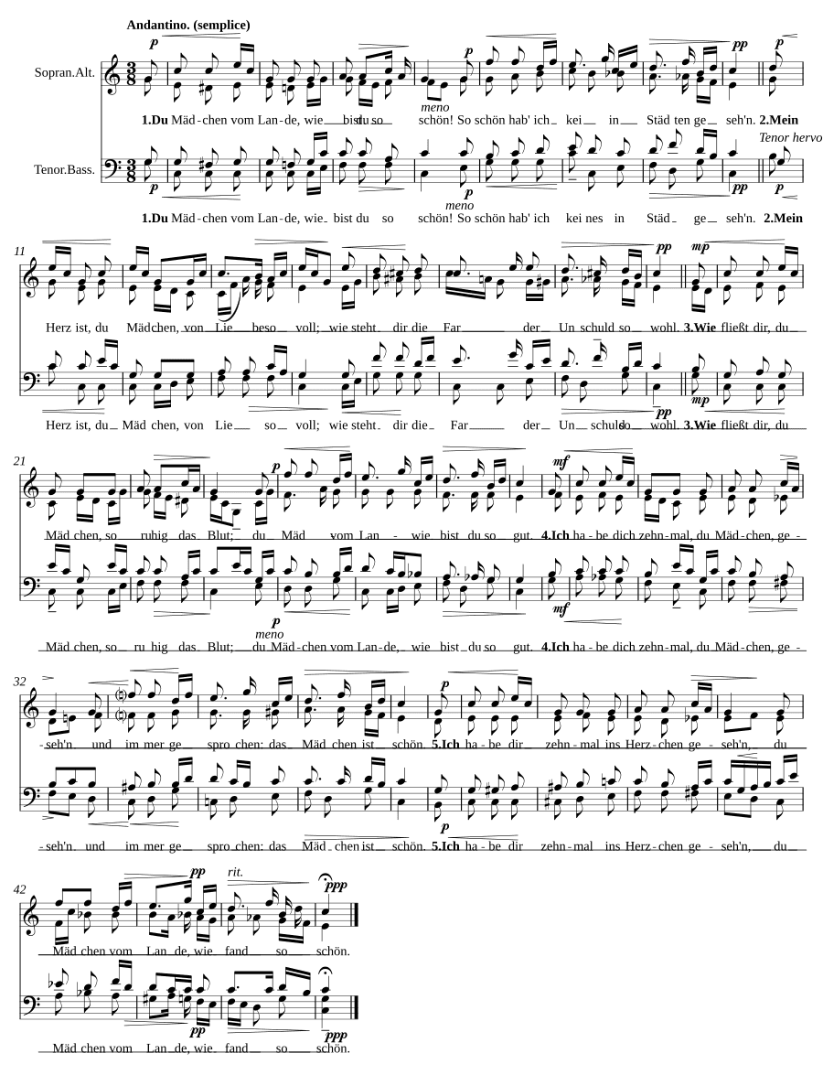 Деревенская девушка (Das Mädchen vom Lande)