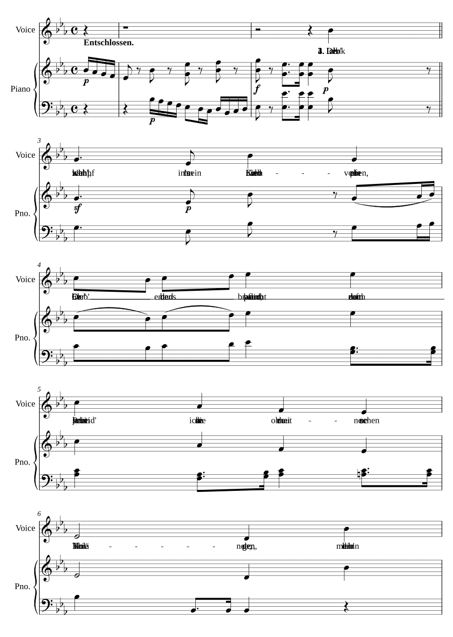 Прощание воина (Des Kriegers Abschied, WoO 143)