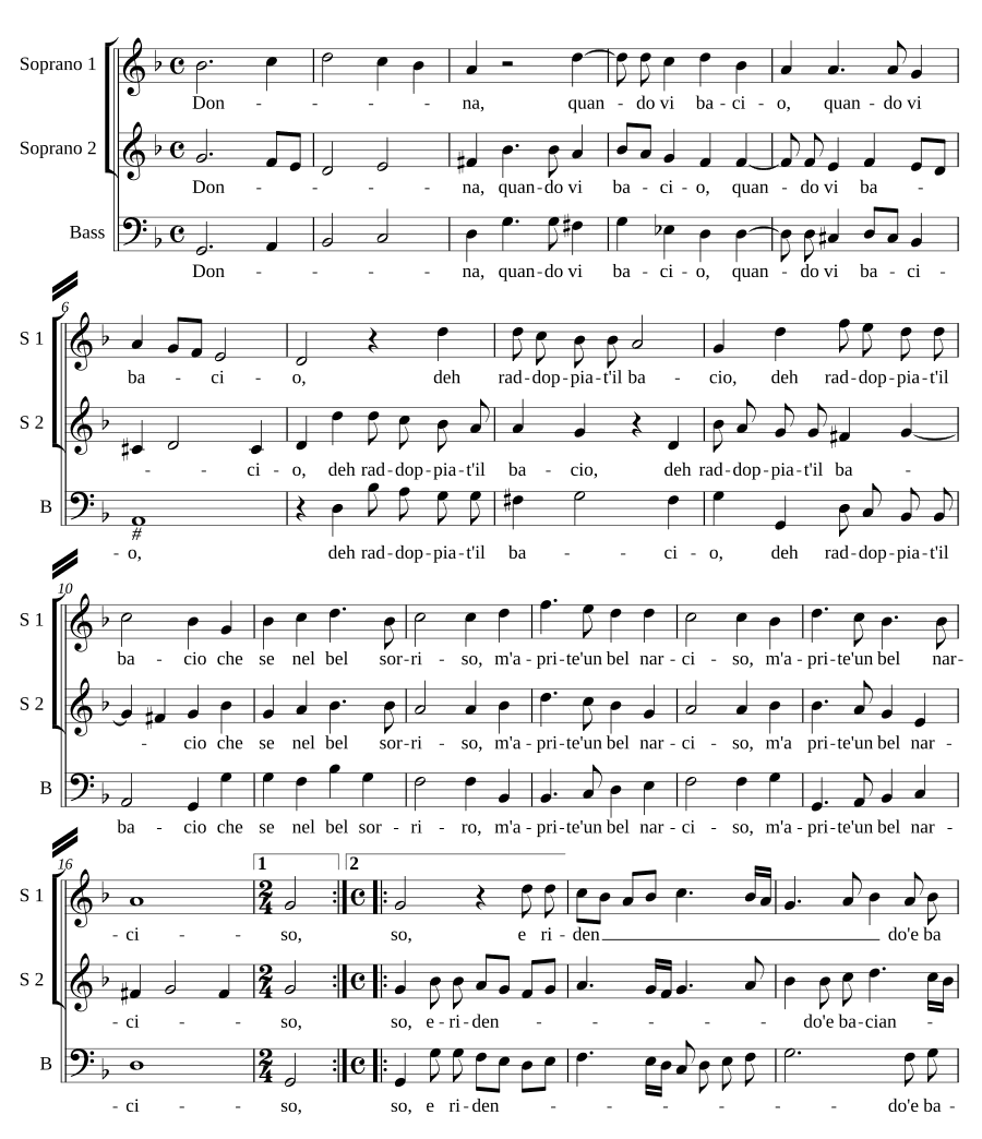 Дама, когда я вас целую (Donna quando vi bacio)