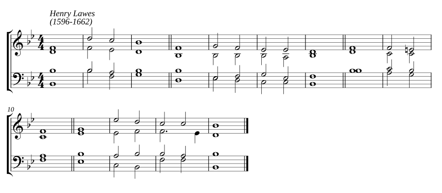 Двойной хорал в си-бемоль мажоре (Double chant in B flat major)