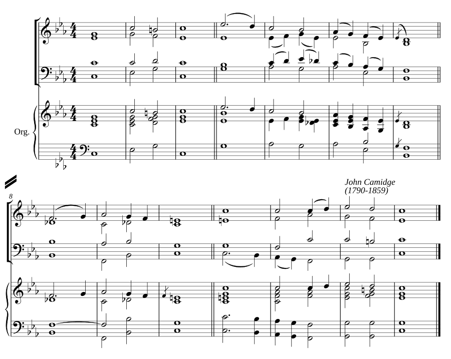 Двойной распев до минор III (Double chant in C minor III)
