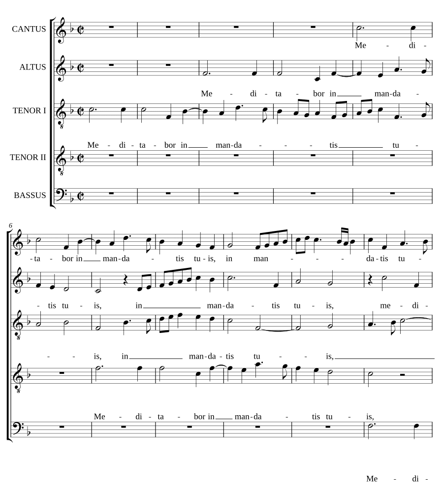 Размышляю о заповедях (Meditabor in mandatis)