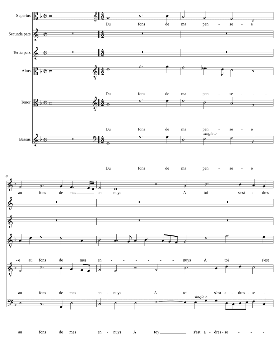 Из глубины моей мысли (Du fons de ma pensee)