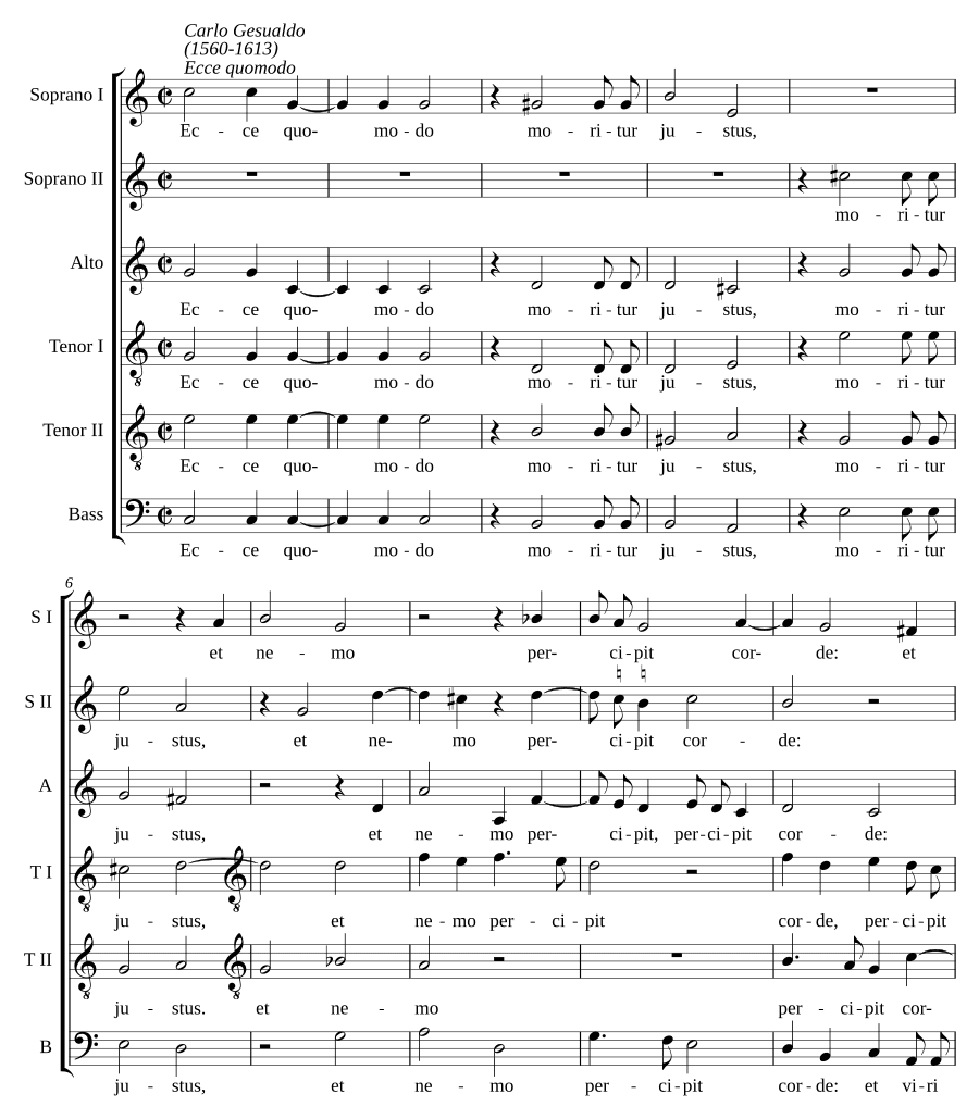 Вот как умирает праведник (Ecce quomodo moritur justus)