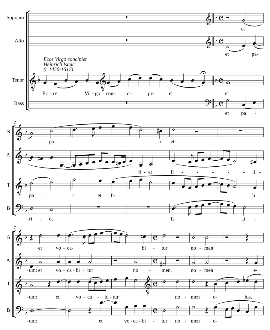 Вот Дева зачнет (Ecce virgo concipiet)