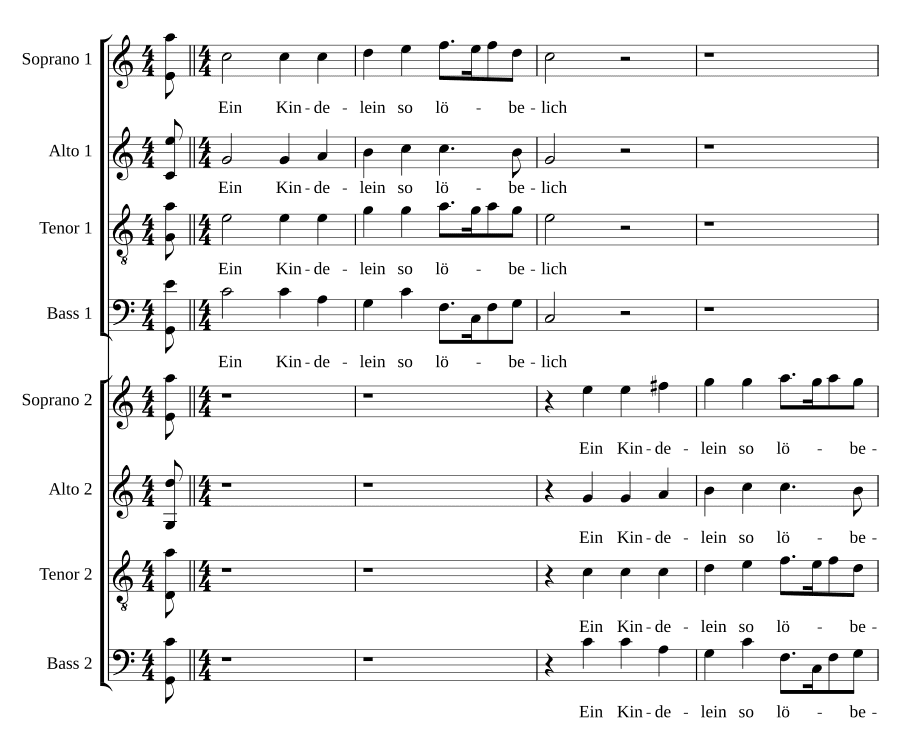Маленький ребенок так мил (Ein Kindelein so löbelich)