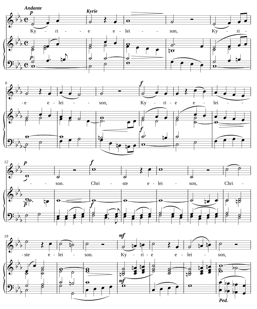 Одноголосная месса № 1 (Einstimmige Messe Nr. 1)