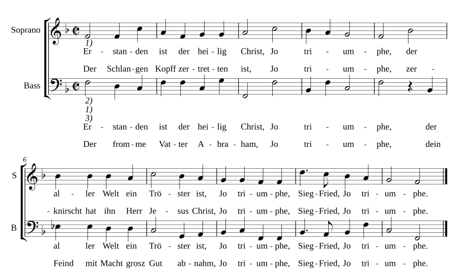 Воскрес святой Христос III (Erstanden ist der heilge Christ III)