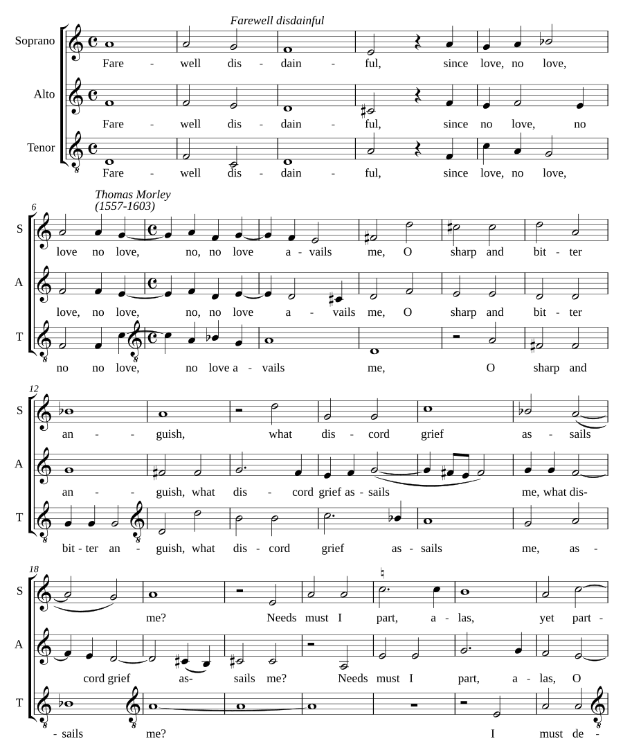 Прощай, презрительная (Farewell disdainful)