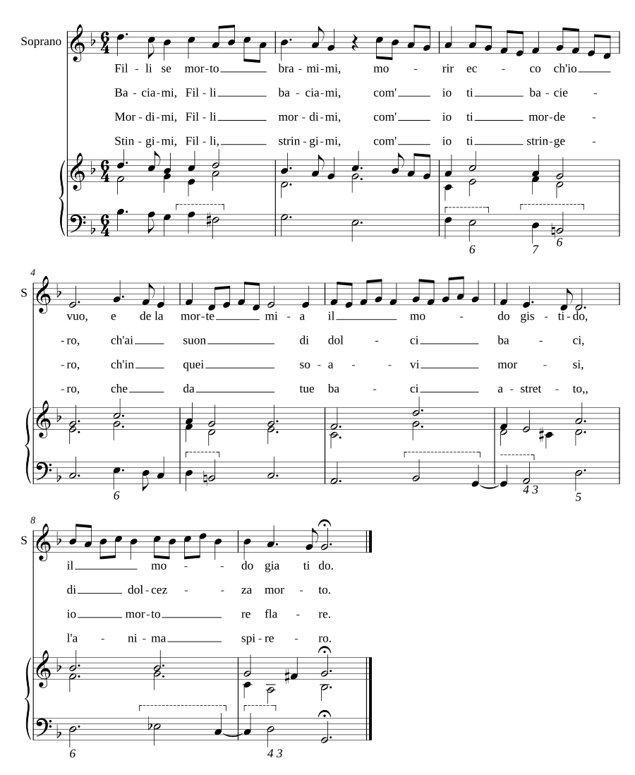 Дочь, если мертва, желай меня (Filli se morto bramami)