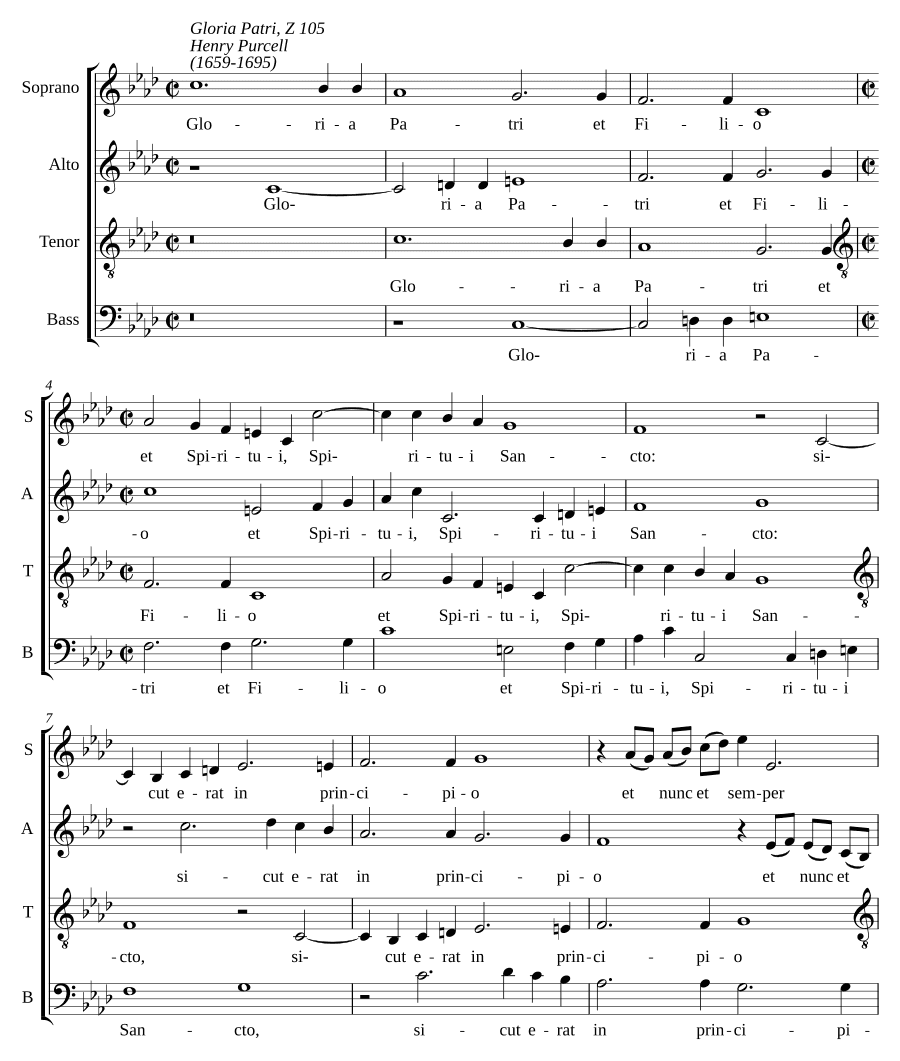 Слава Отцу, Z 105 (Gloria Patri, Z 105)