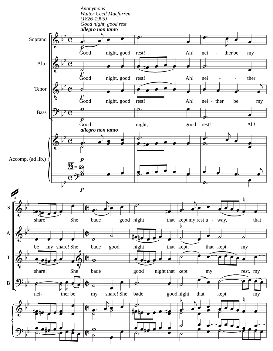 Спокойной ночи, доброго отдыха (Good night, good rest)