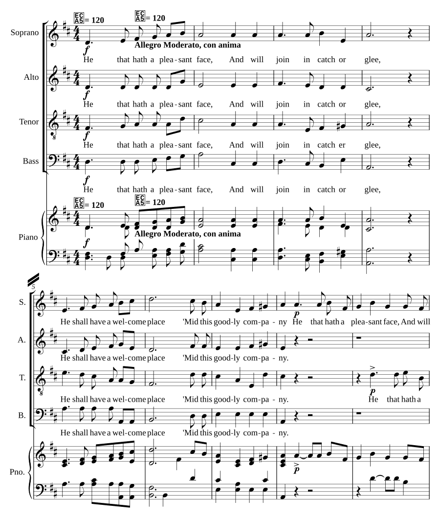 У кого приятное лицо (He that hath a pleasant face)