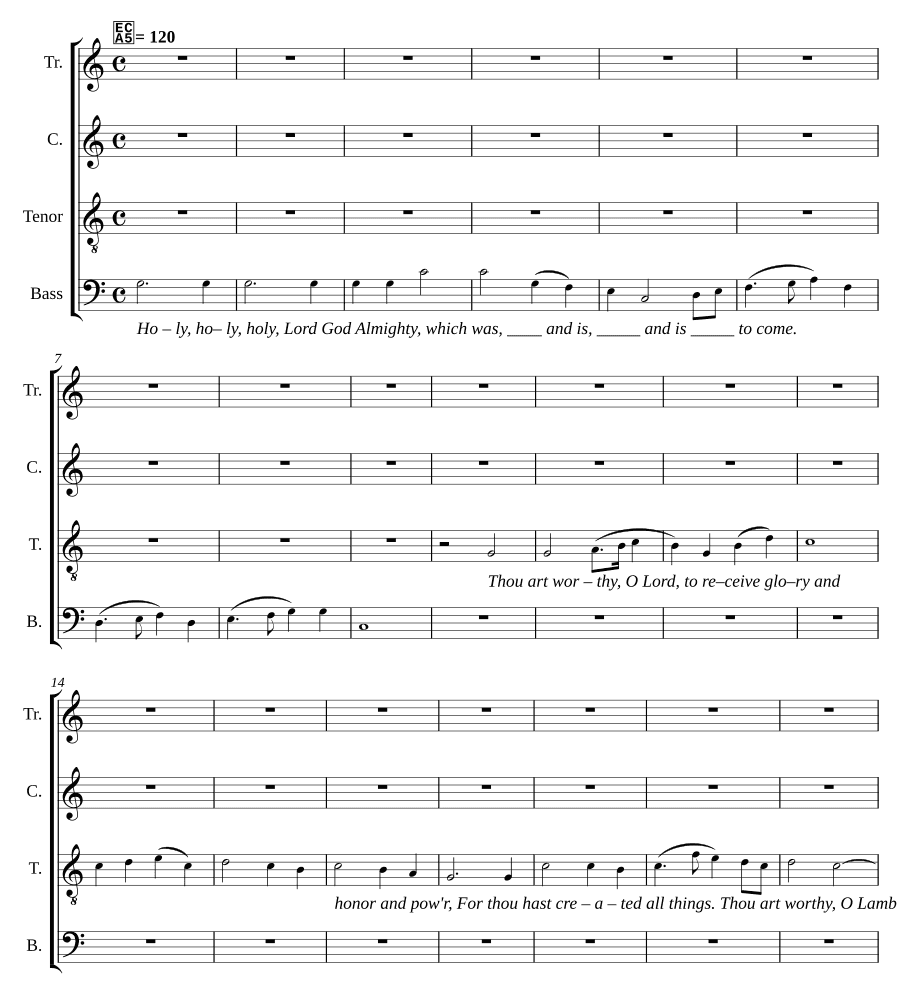 Свят, свят, свят Господь Бог Вседержитель (Holy, holy, holy, Lord God Almighty)