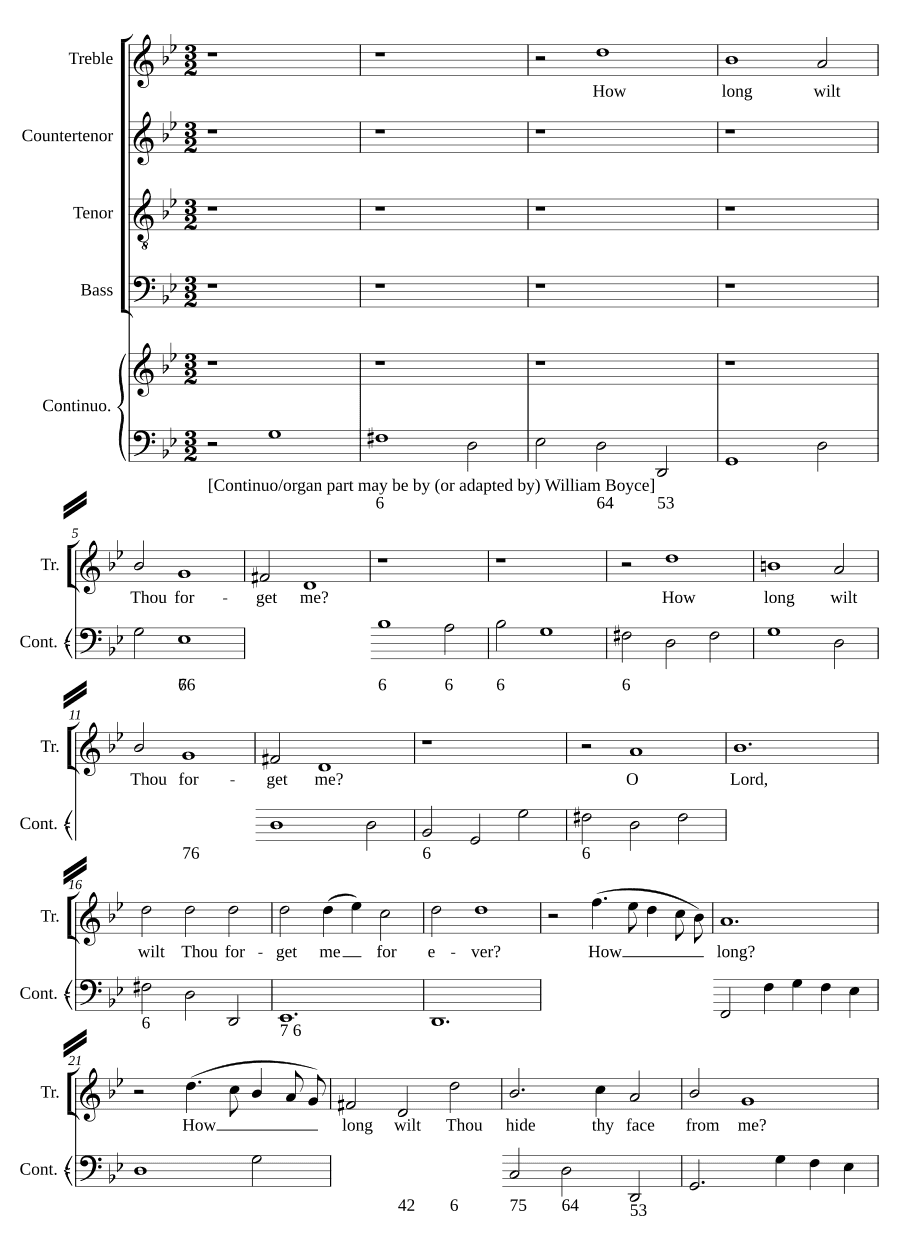 Доколе, Господи, забудешь меня? (How long wilt thou forget me?)