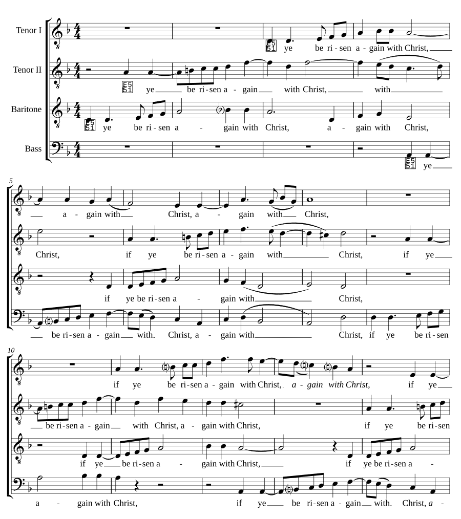 Если вы воскресли с Христом (If ye be risen again with Christ)