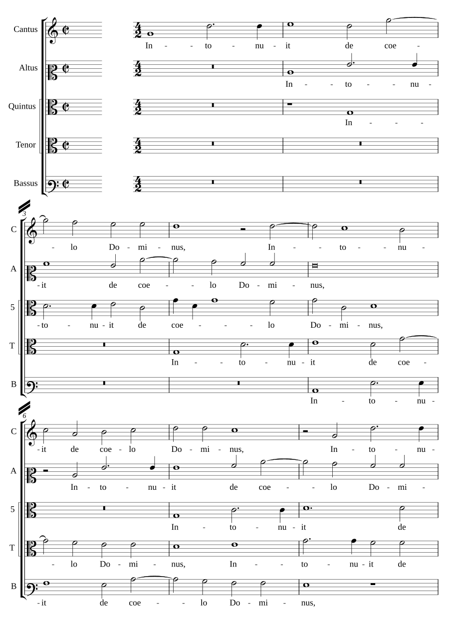 Воззвал с неба (Intonuit de cœlo)