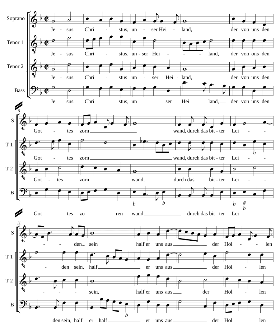 Иисус Христос, наш Спаситель, который от нас (Jesus Christus, unser Heiland, der von uns)
