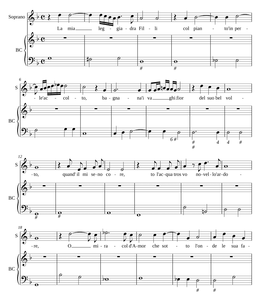 Моя изящная (La mia leggiadra)