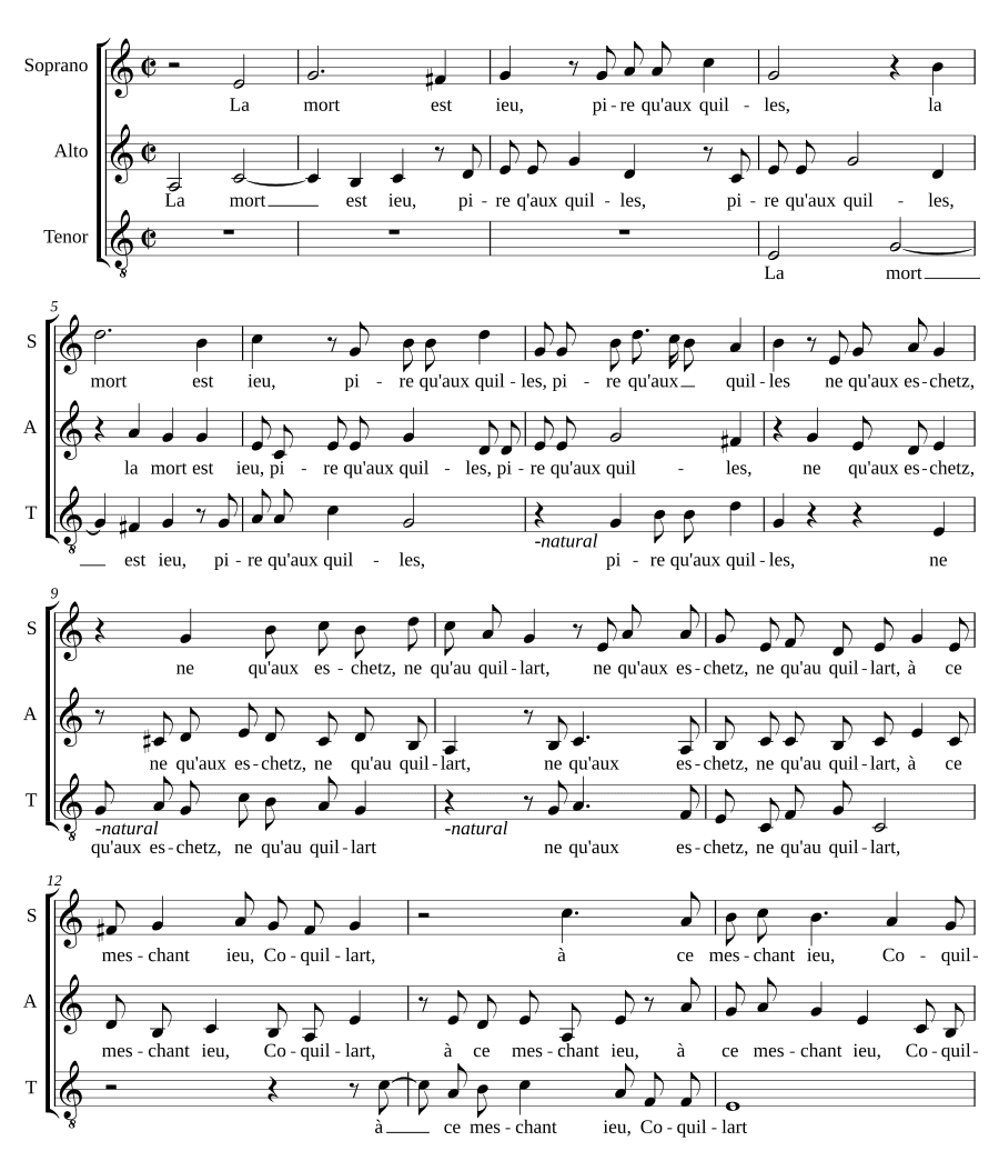 Смерть есть Бог (La mort est ieu)