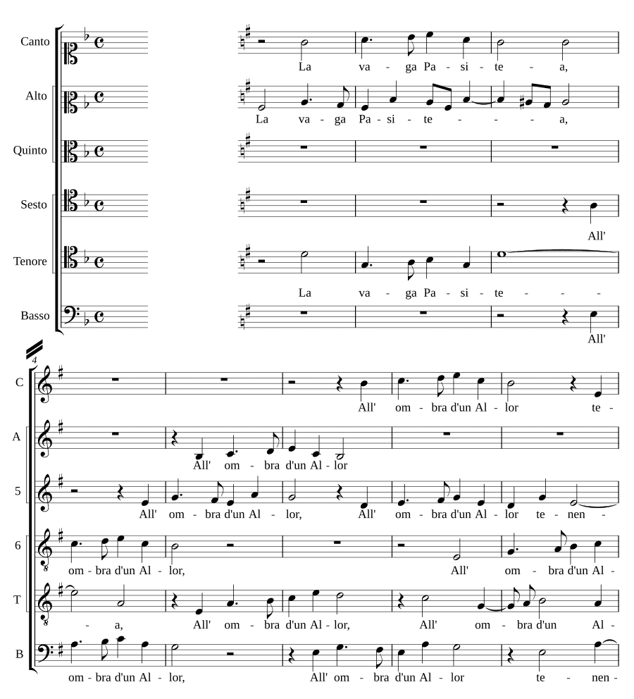 Прекрасная Паситея (La vaga Pasitea)