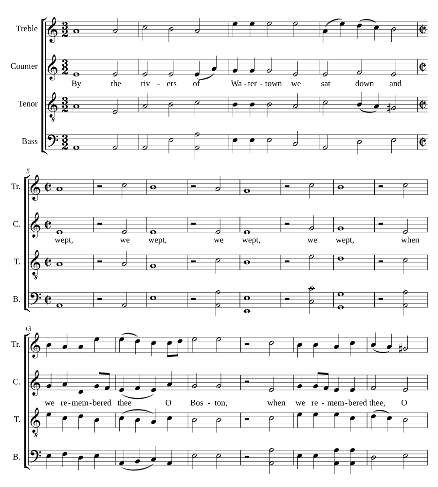 Плач о Бостоне (Lamentation over Boston)