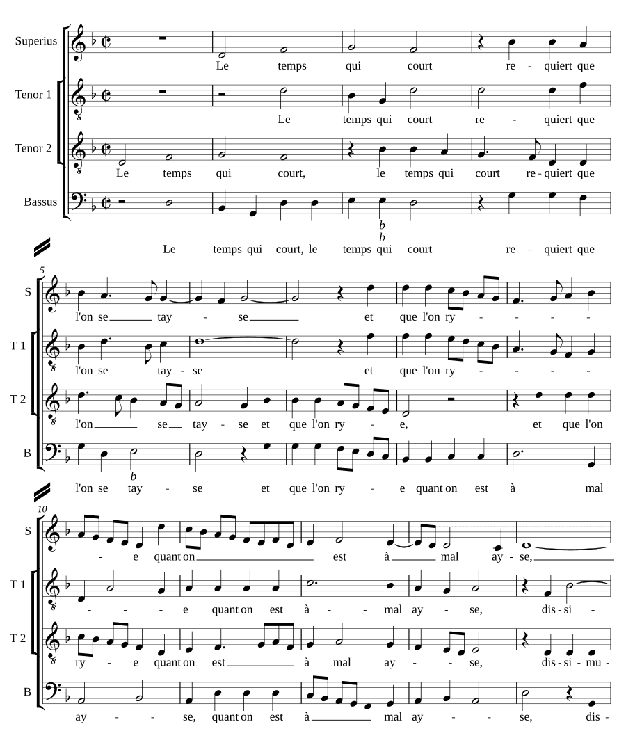 Время бежит (Le temps qui court)