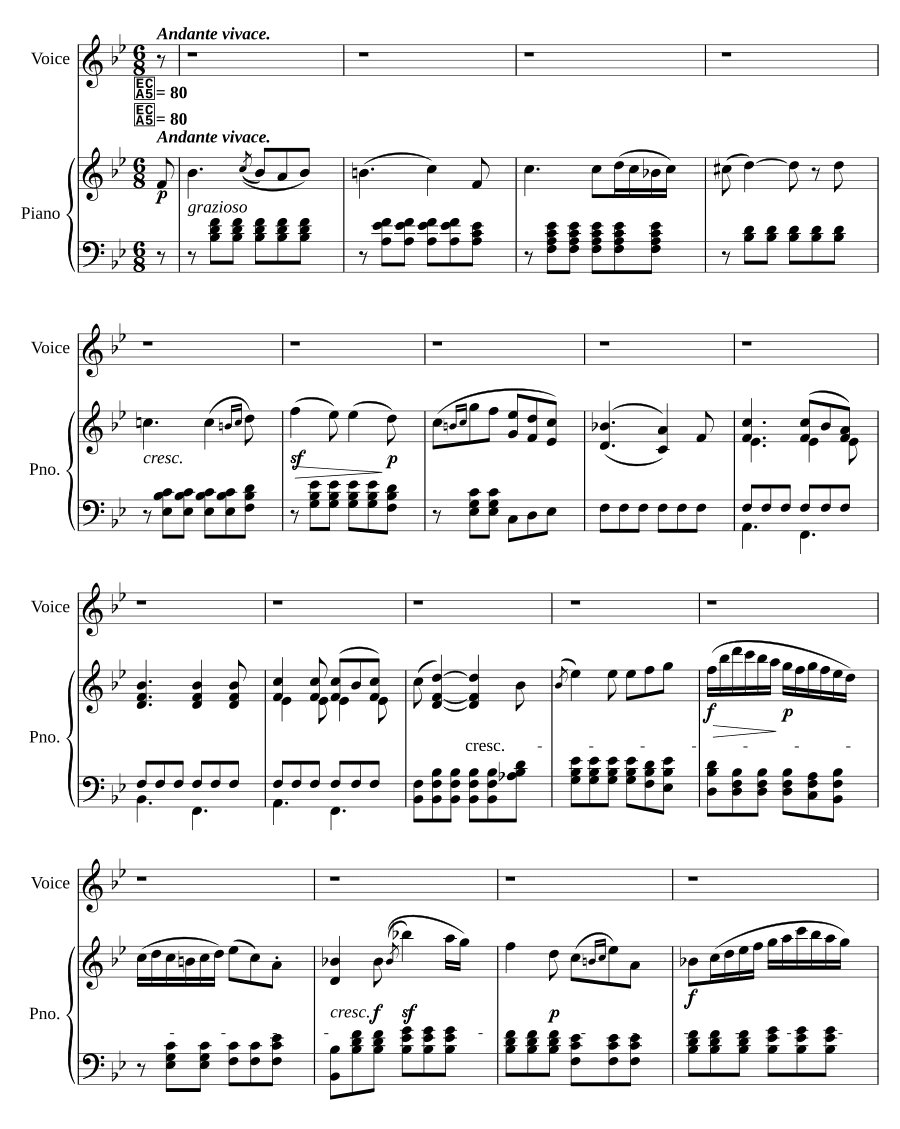 Песня издалека (Lied aus der Ferne, WoO 137)