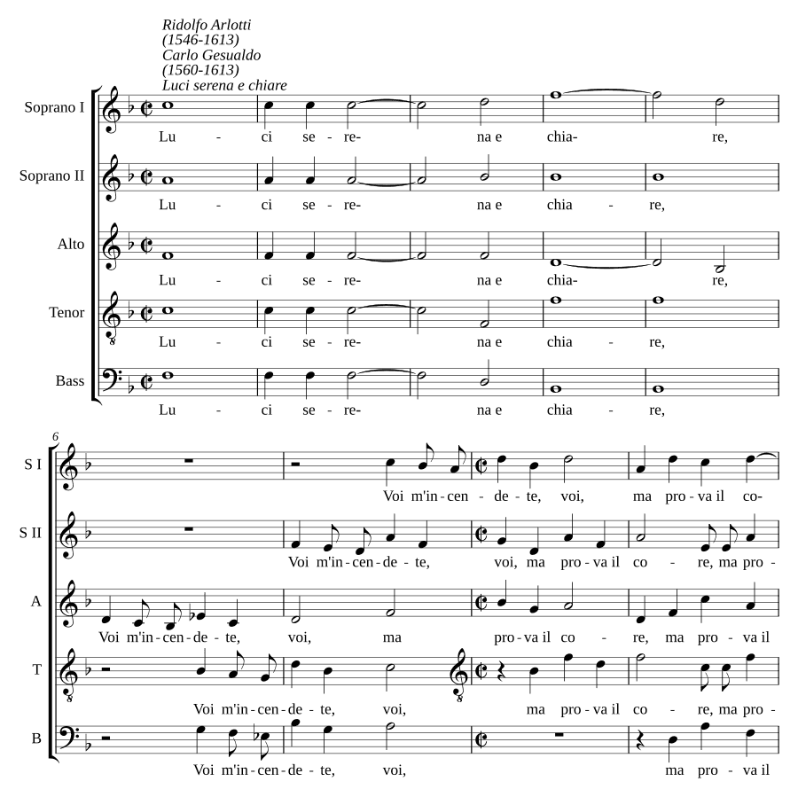 Ясные и светлые огни (Luci serene e chiare)