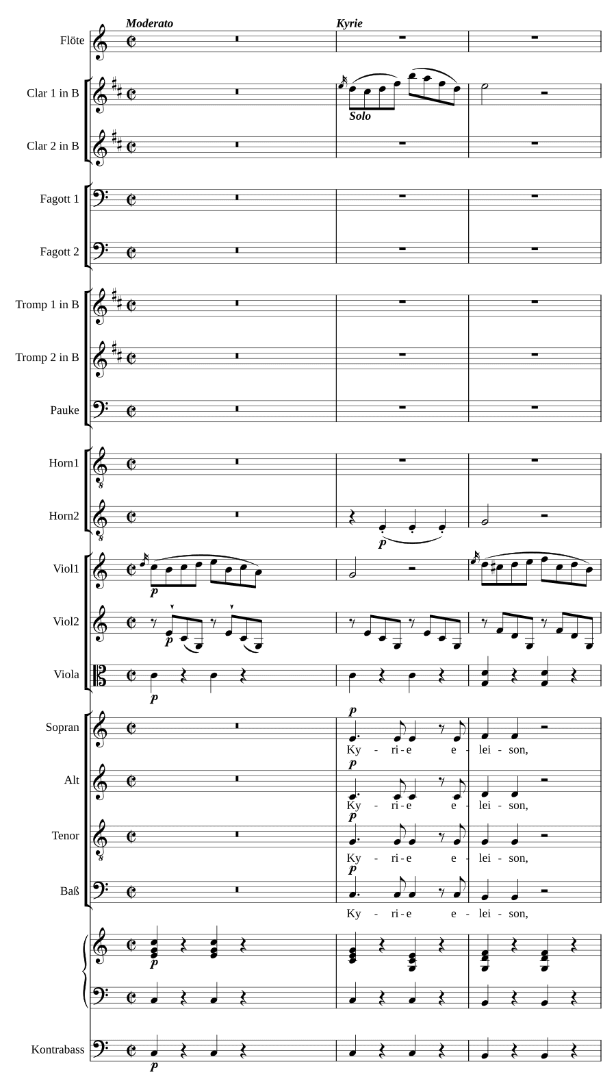 Торжественная месса до мажор (Missa solemnis in C)