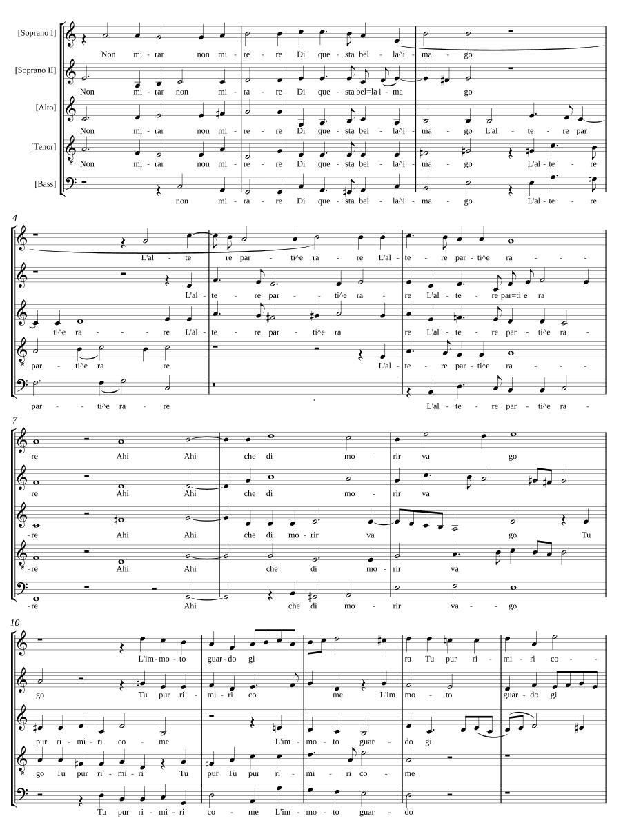 Не смотри, не смотри (Non mirar, non mirare)