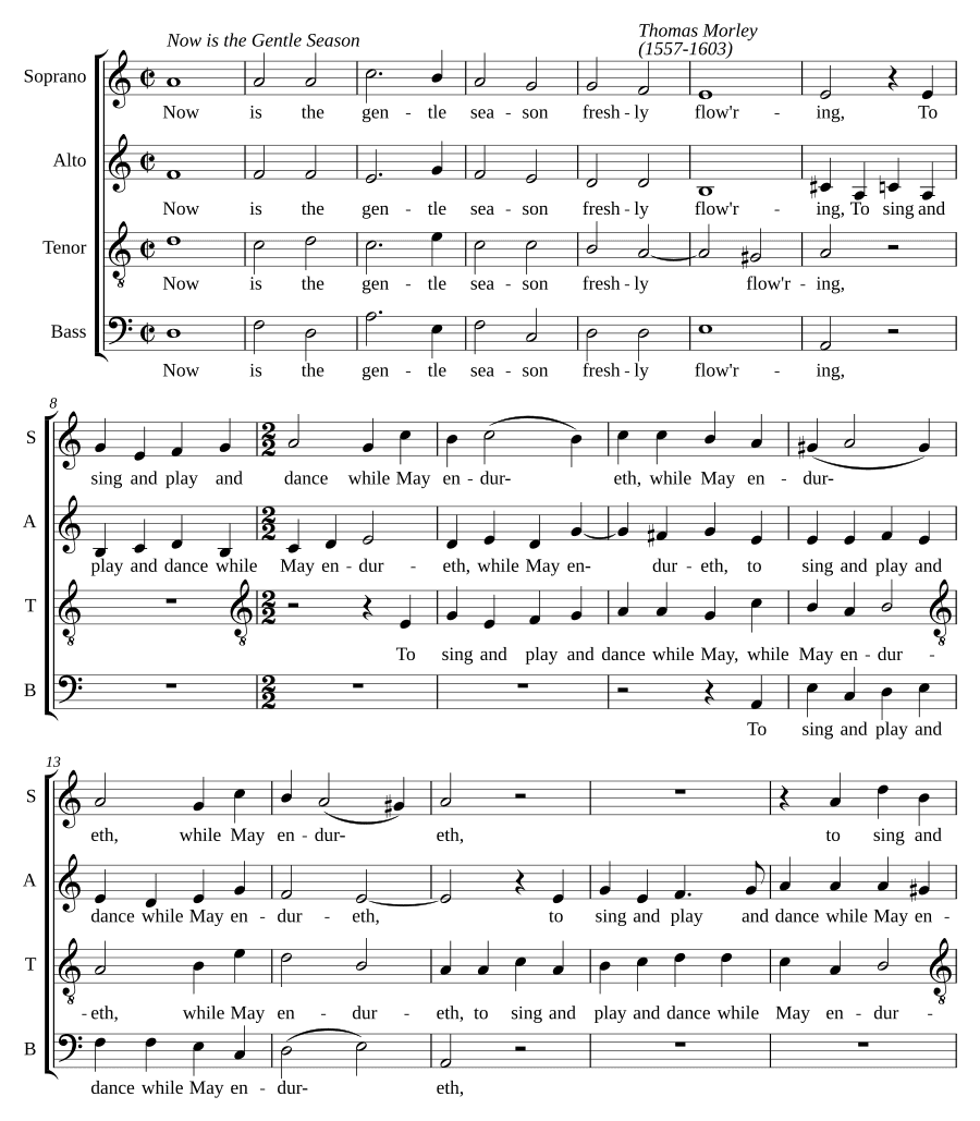 Теперь наступает нежный сезон (Now is the gentle season)