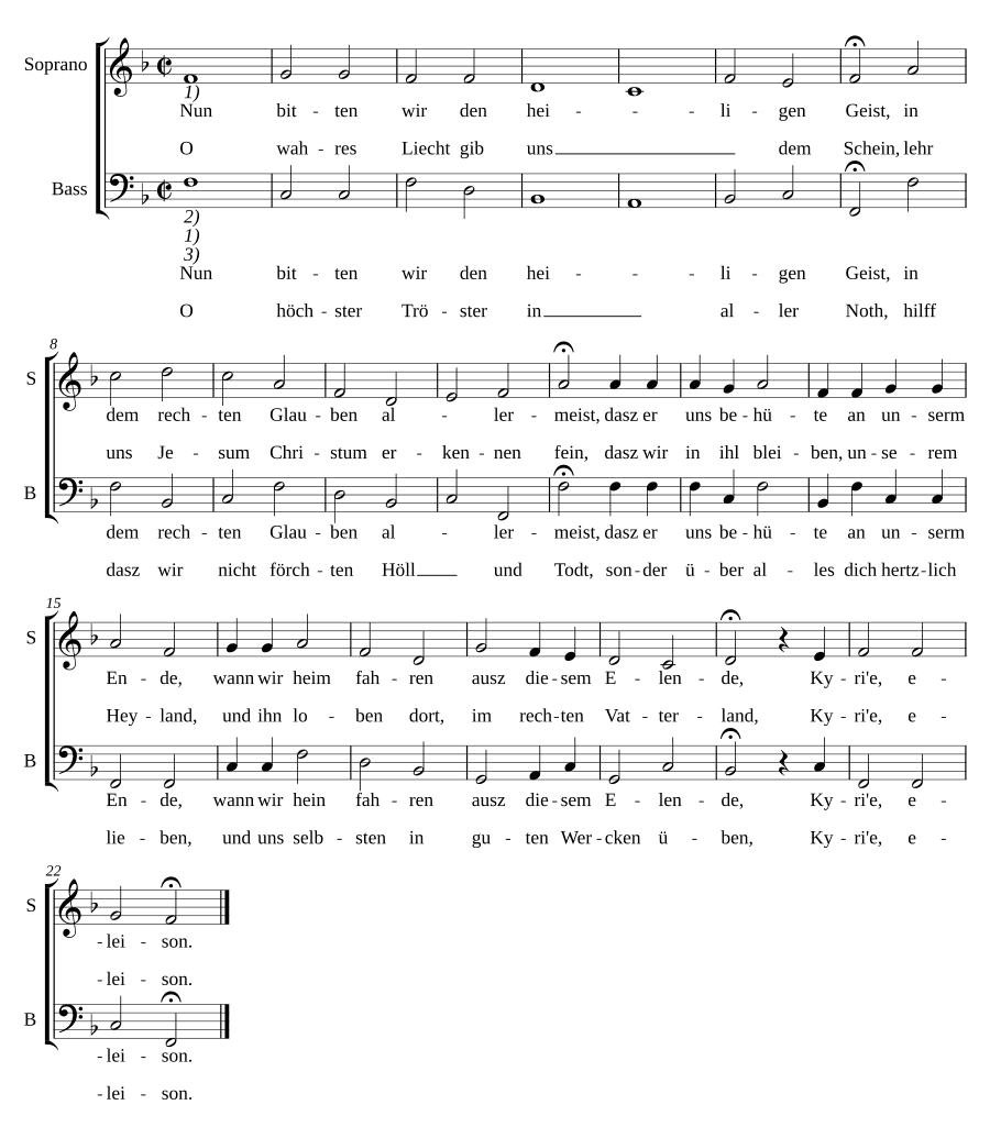 Теперь просим мы Святого Духа (Nun bitten wir den heiligen Geist)