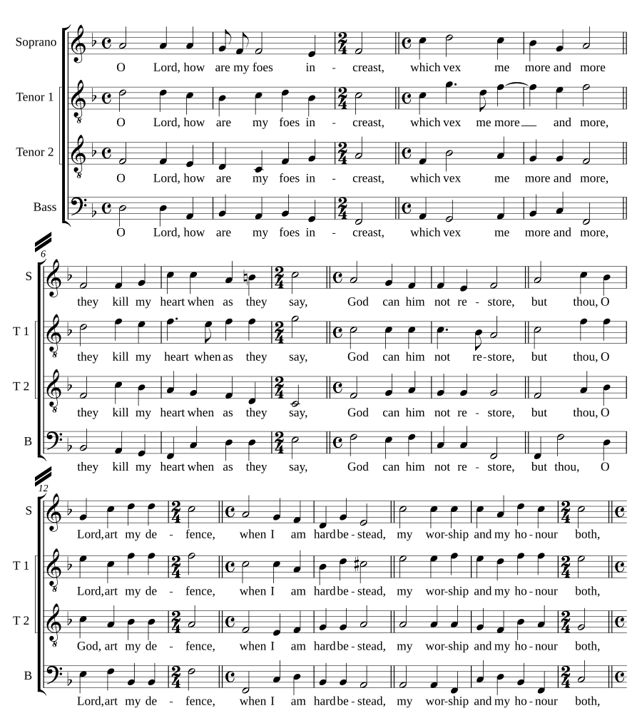 О Господи, как умножились враги мои (O Lord, how are my foes increast)